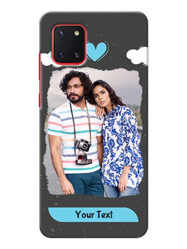 Custom Galaxy Note 10 Lite Mobile Back Covers: splashes with love doodles Design