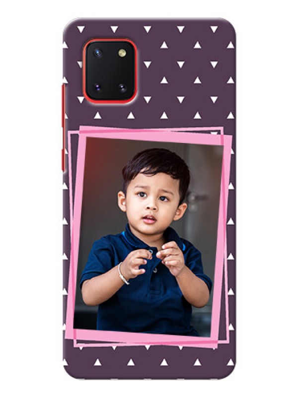 Custom Galaxy Note 10 Lite Phone Cases: Triangle Pattern Dotted Design