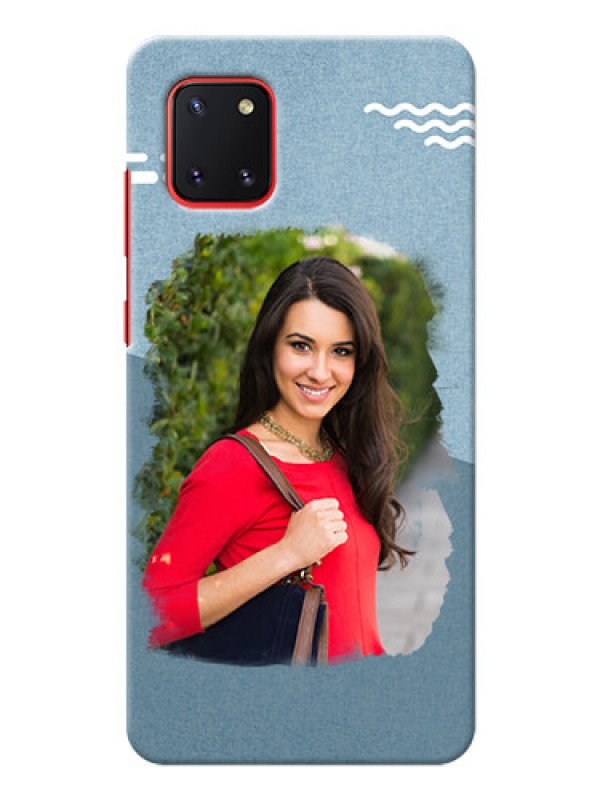 Custom Galaxy Note 10 Lite custom mobile phone covers: Grunge Line Art Design