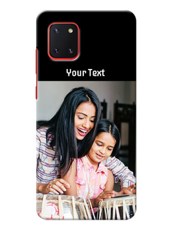 Custom Galaxy Note10 Lite Photo with Name on Phone Case