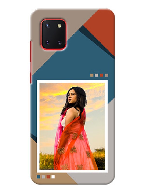 Custom Galaxy Note10 Lite Mobile Back Covers: Retro color pallet Design