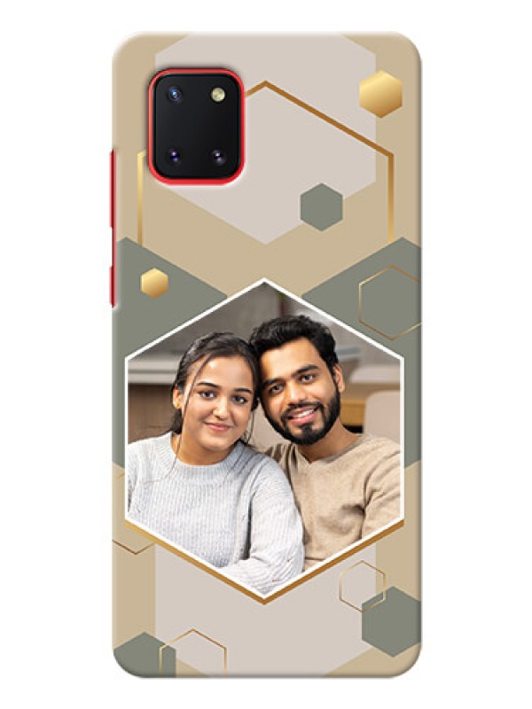 Custom Galaxy Note10 Lite Phone Back Covers: Stylish Hexagon Pattern Design