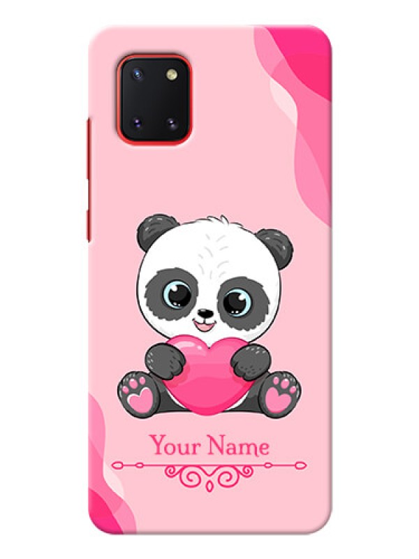 Custom Galaxy Note10 Lite Mobile Back Covers: Cute Panda Design
