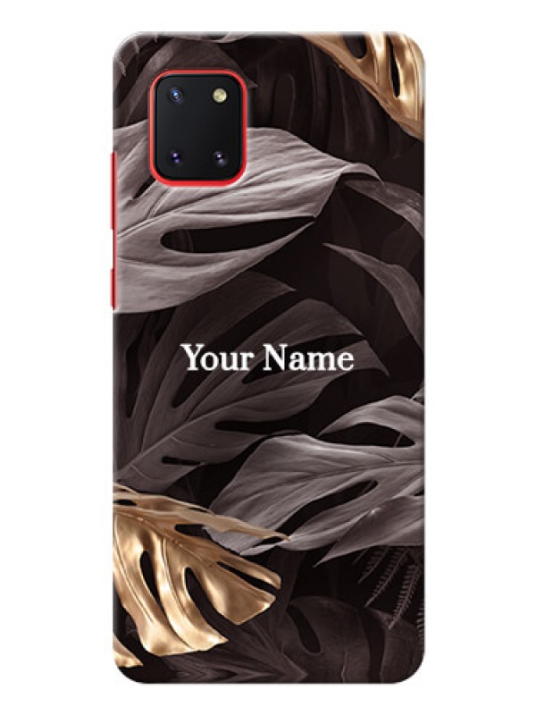 Custom Galaxy Note10 Lite Mobile Back Covers: Wild Leaves digital paint Design