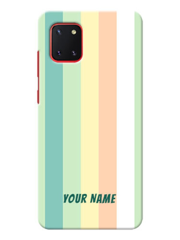 Custom Galaxy Note10 Lite Back Covers: Multi-colour Stripes Design