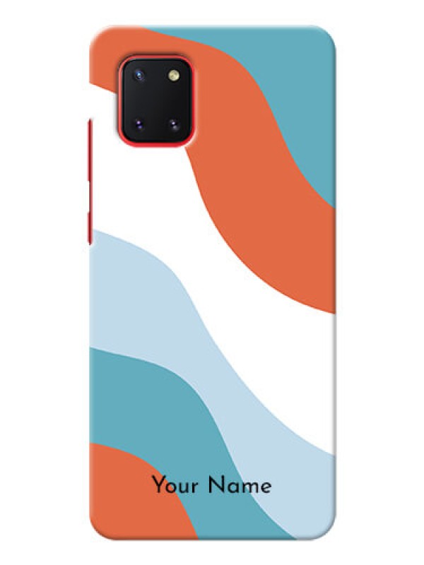 Custom Galaxy Note10 Lite Mobile Back Covers: coloured Waves Design