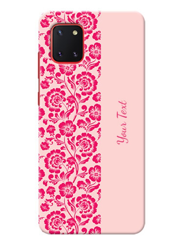 Custom Galaxy Note10 Lite Phone Back Covers: Attractive Floral Pattern Design