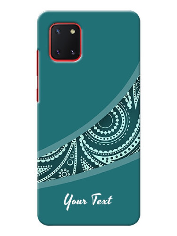 Custom Galaxy Note10 Lite Custom Phone Covers: semi visible floral Design