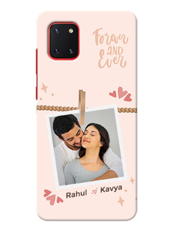 Custom Galaxy Note10 Lite Phone Back Covers: Forever and ever love Design