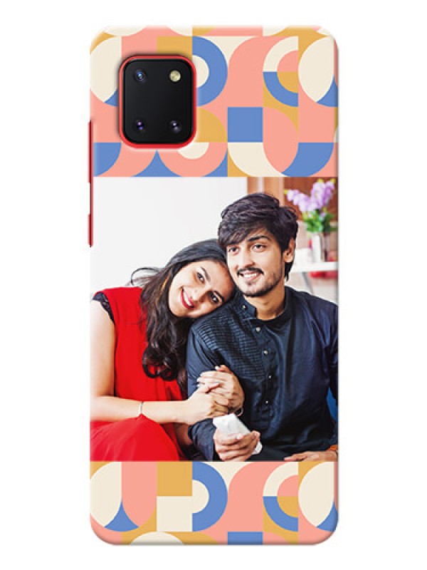 Custom Galaxy Note10 Lite Custom Phone Covers: Semi-circle Maze Pattern Design