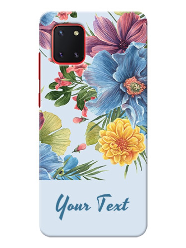Custom Galaxy Note10 Lite Custom Phone Cases: Stunning Watercolored Flowers Painting Design