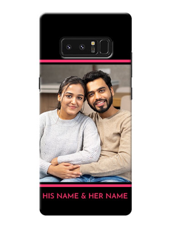 Custom Samsung Galaxy Note8 Photo With Text Mobile Case Design