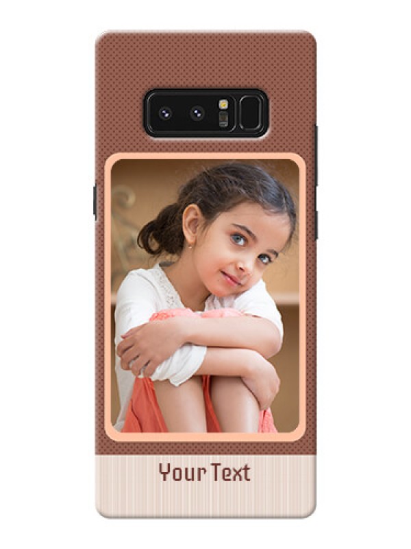 Custom Samsung Galaxy Note8 Simple Photo Upload Mobile Cover Design