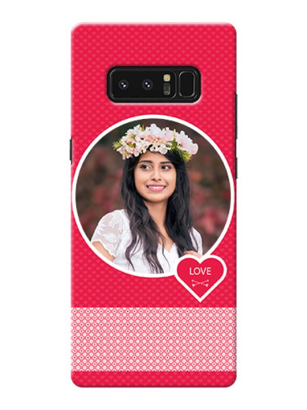 Custom Samsung Galaxy Note8 Pink Design Pattern Mobile Case Design