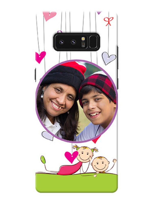 Custom Samsung Galaxy Note8 Cute Babies Mobile Cover  Design