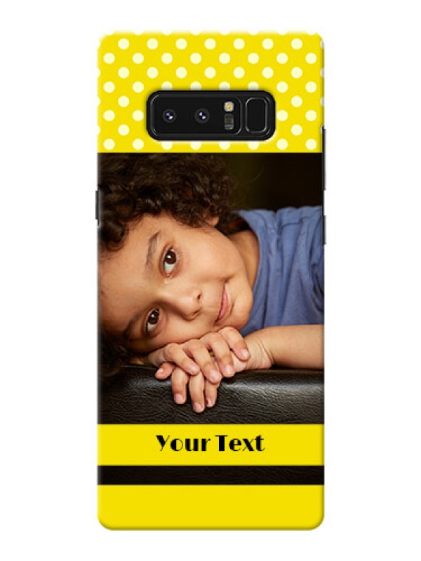 Custom Samsung Galaxy Note8 Bright Yellow Mobile Case Design
