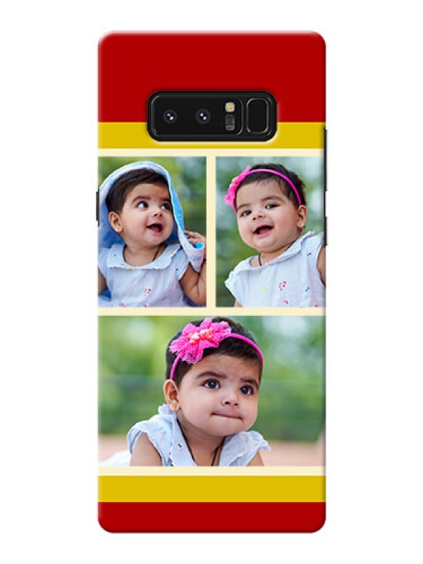 Custom Samsung Galaxy Note8 Multiple Picture Upload Mobile Cover Design