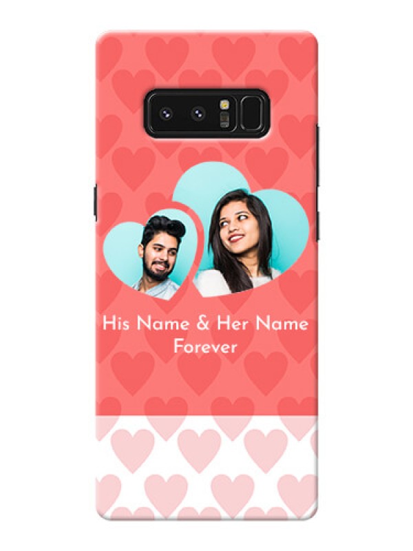 Custom Samsung Galaxy Note8 Couples Picture Upload Mobile Cover Design