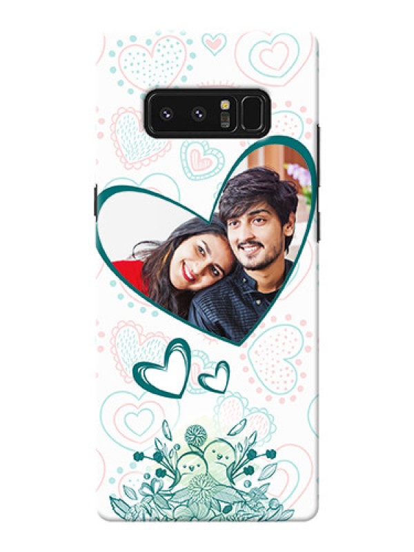 Custom Samsung Galaxy Note8 Couples Picture Upload Mobile Case Design