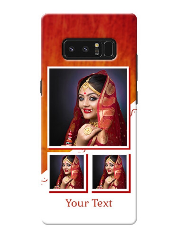 Custom Samsung Galaxy Note8 Wedding Memories Mobile Cover Design