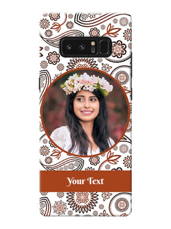 Custom Samsung Galaxy Note8 Floral Abstract Mobile Case Design