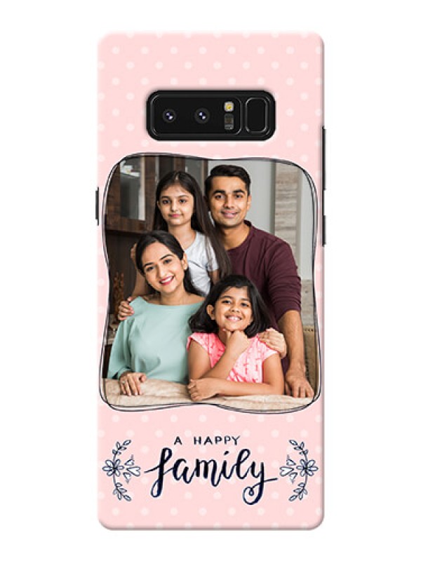 Custom Samsung Galaxy Note8 A happy family with polka dots Design
