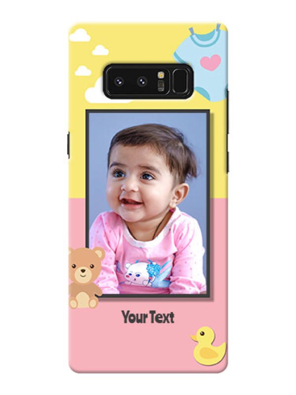 Custom Samsung Galaxy Note8 kids frame with 2 colour design with toys Design