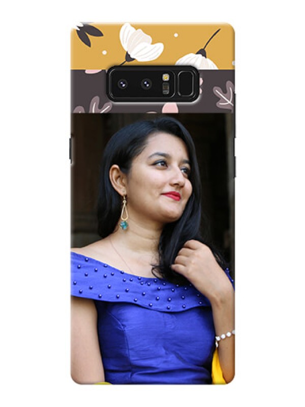 Custom Samsung Galaxy Note8 stylish floral side Design