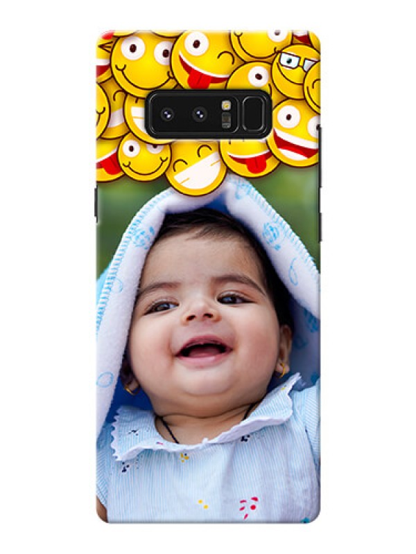 Custom Samsung Galaxy Note8 smileys pattern Design