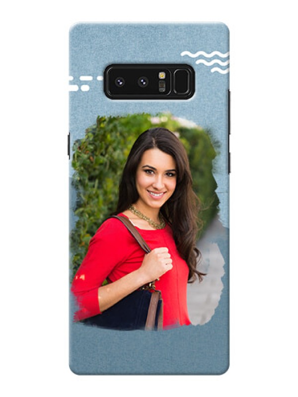 Custom Samsung Galaxy Note8 grunge backdrop with line art Design