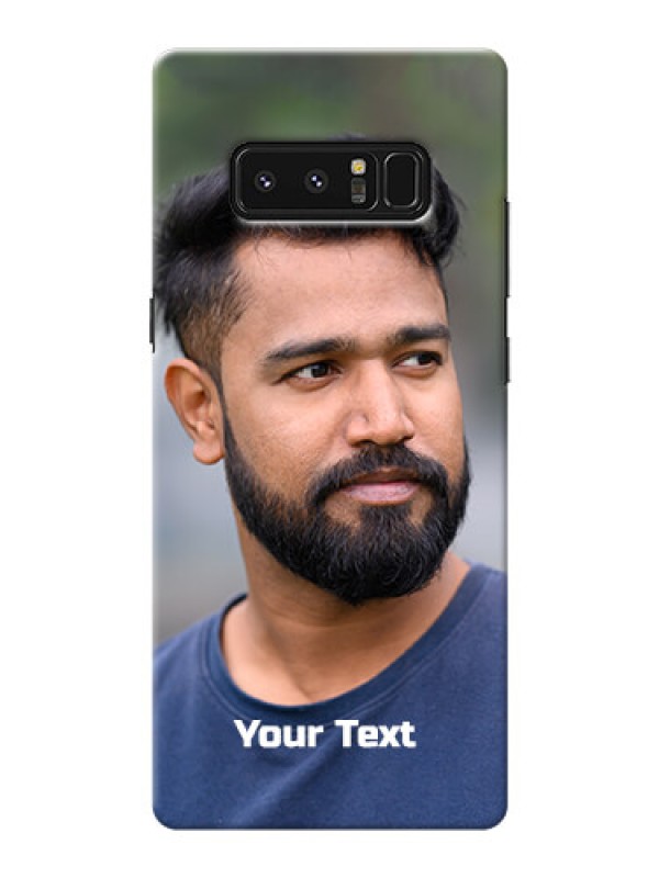 Custom Galaxy Note8 Mobile Cover: Photo with Text