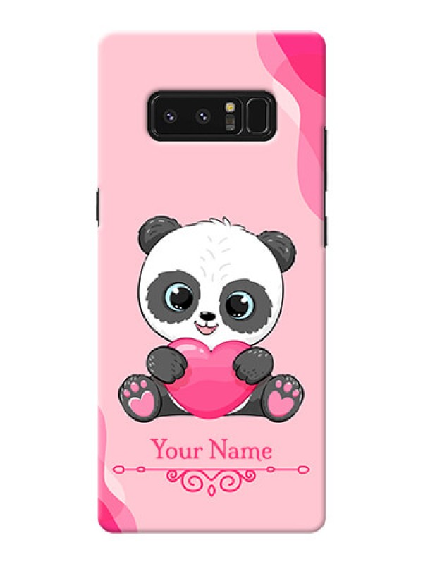Custom Galaxy Note8 Mobile Back Covers: Cute Panda Design