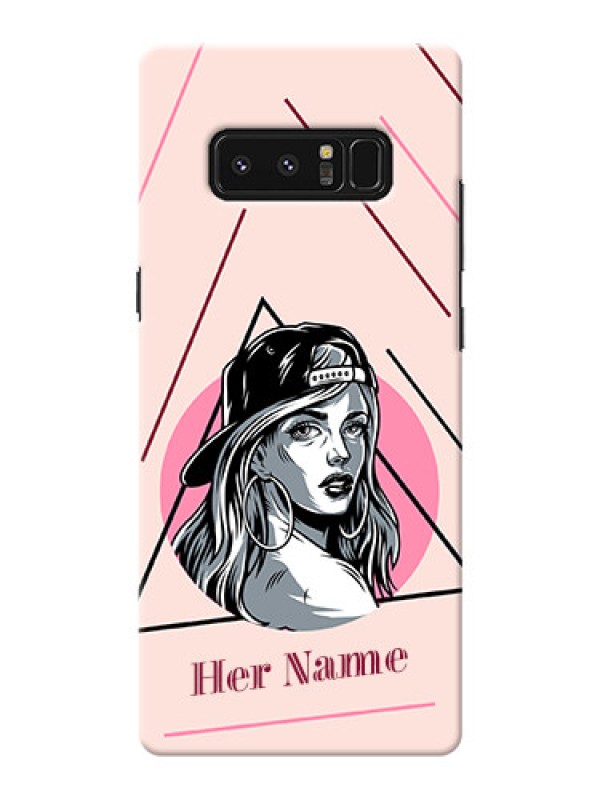 Custom Galaxy Note8 Custom Phone Cases: Rockstar Girl Design