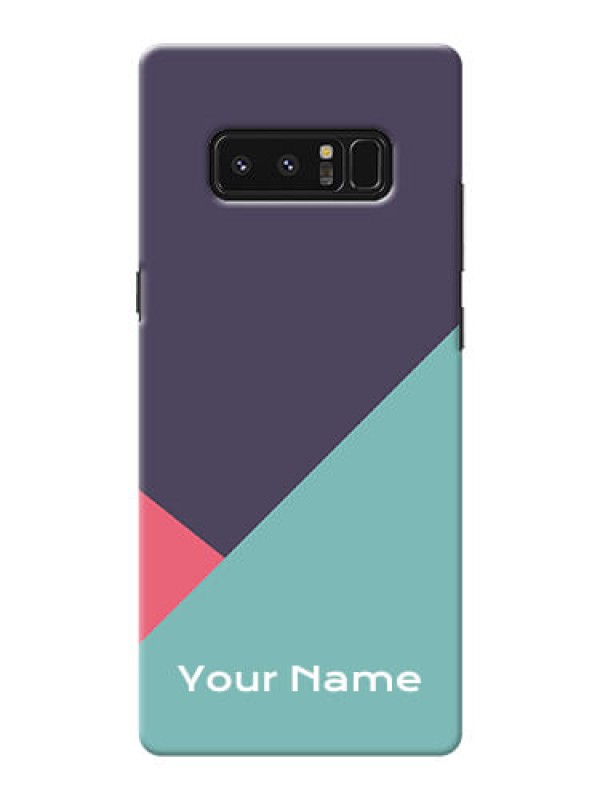 Custom Galaxy Note8 Custom Phone Cases: Tri  Color abstract Design