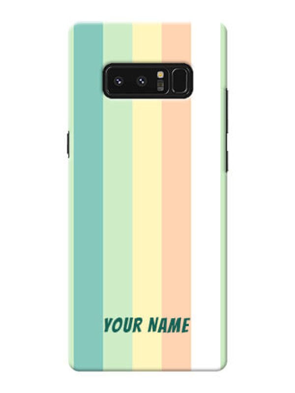 Custom Galaxy Note8 Back Covers: Multi-colour Stripes Design