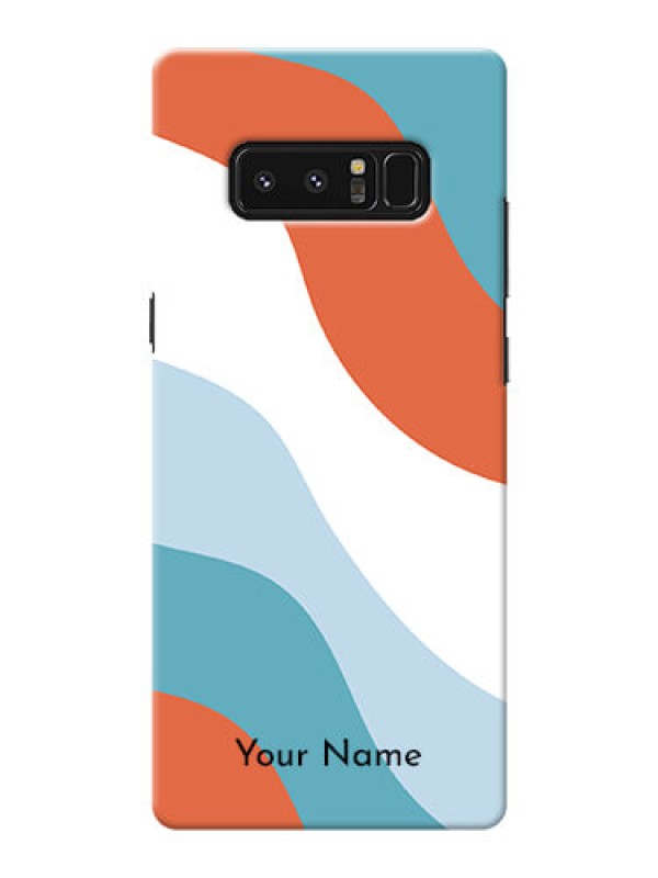 Custom Galaxy Note8 Mobile Back Covers: coloured Waves Design