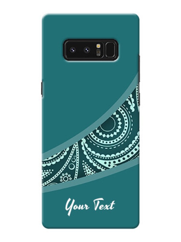 Custom Galaxy Note8 Custom Phone Covers: semi visible floral Design