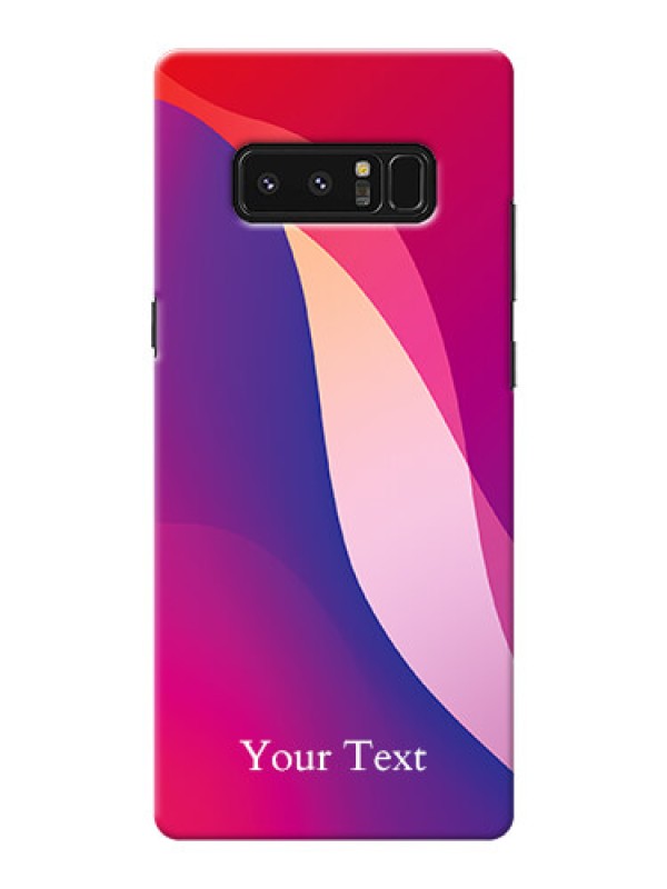 Custom Galaxy Note8 Mobile Back Covers: Digital abstract Overlap Design