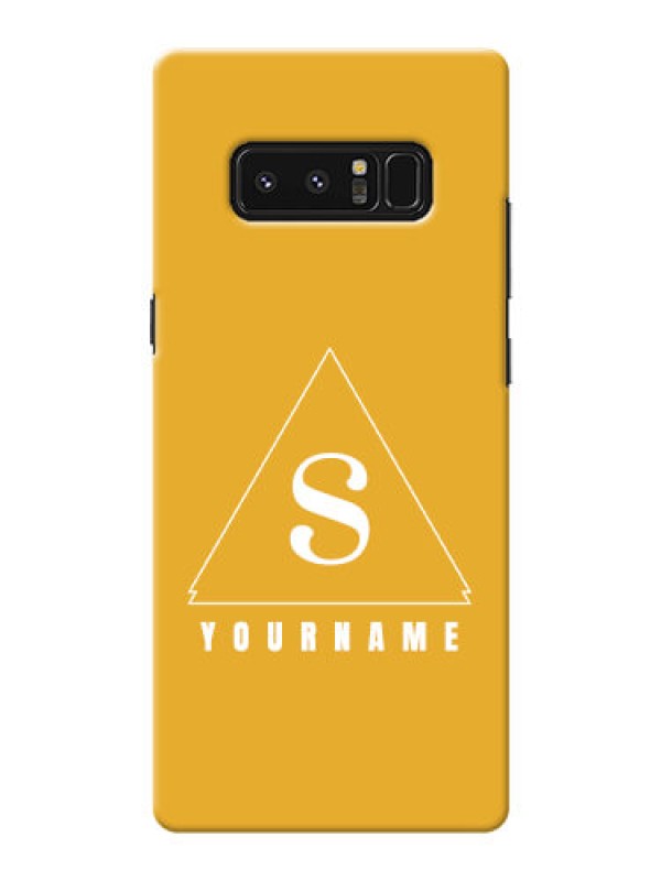 Custom Galaxy Note8 Custom Mobile Case with simple triangle Design