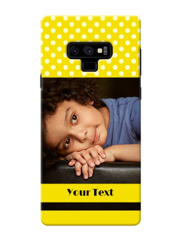 Custom Samsung Galaxy Note 9 Custom Mobile Covers: Bright Yellow Case Design