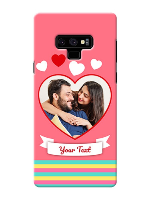 Custom Samsung Galaxy Note 9 Personalised mobile covers: Love Doodle Design