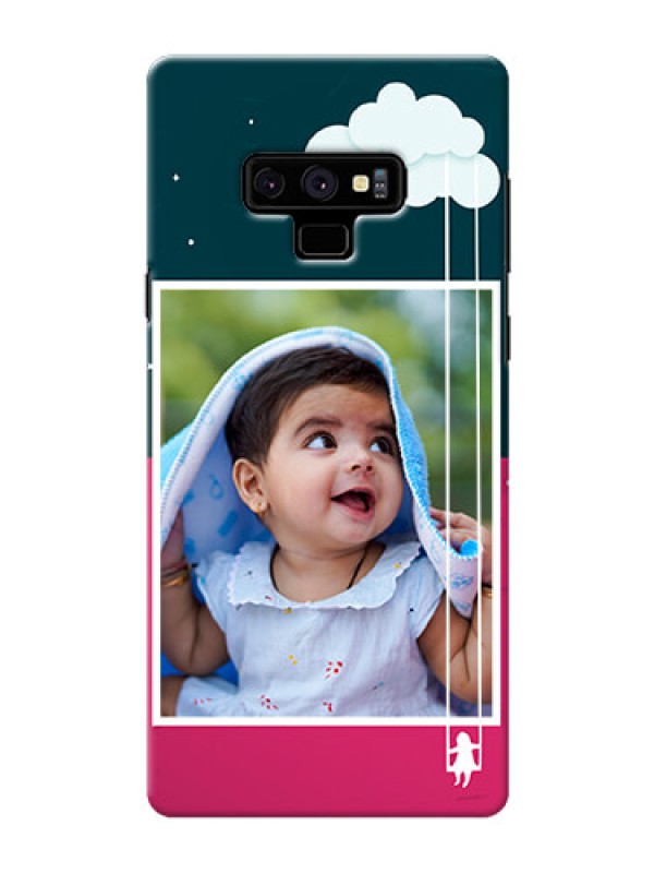 Custom Samsung Galaxy Note 9 custom phone covers: Cute Girl with Cloud Design