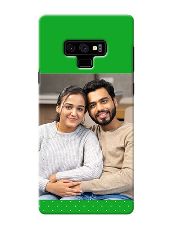 Custom Samsung Galaxy Note 9 Personalised mobile covers: Green Pattern Design