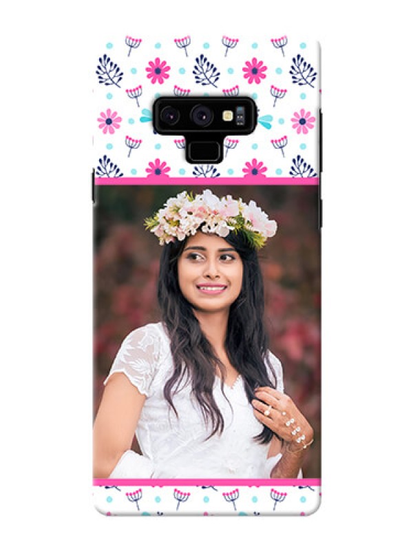 Custom Samsung Galaxy Note 9 Mobile Covers: Colorful Flower Design