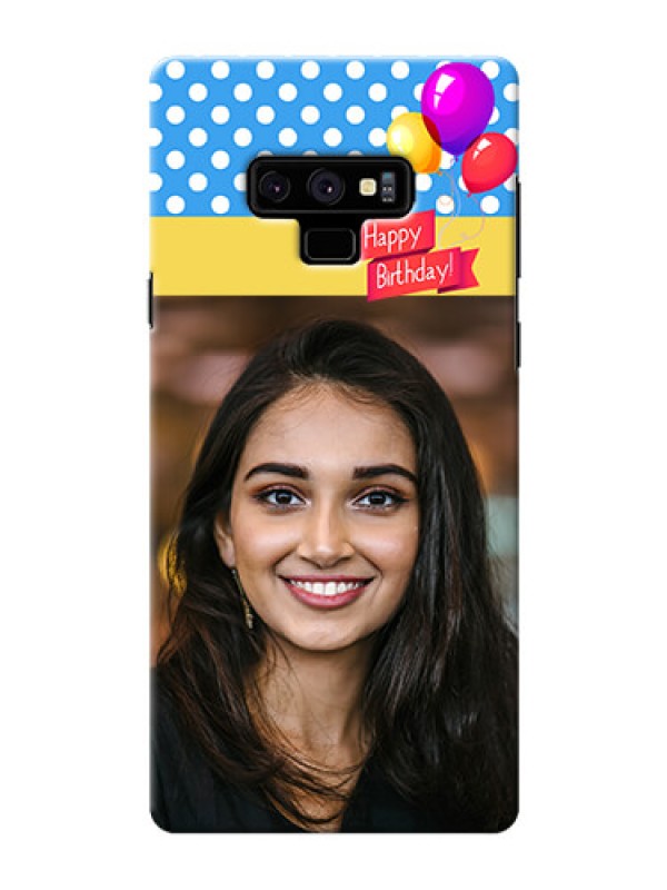 Custom Samsung Galaxy Note 9 custom mobile back covers: Happy Birthday Design