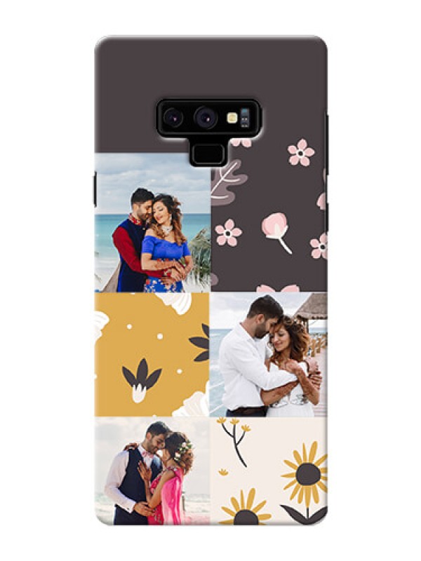 Custom Samsung Galaxy Note 9 phone cases online: 3 Images with Floral Design