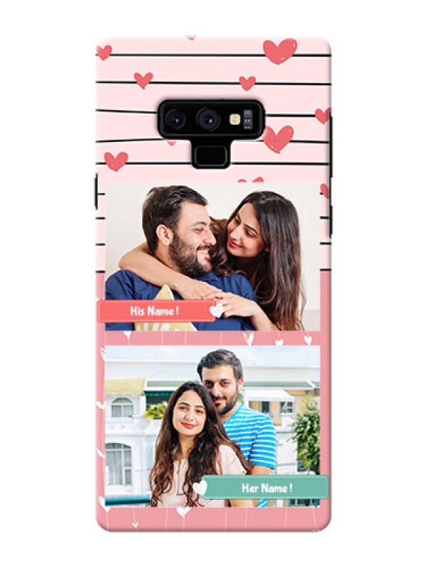 Custom Samsung Galaxy Note 9 custom mobile covers: Photo with Heart Design
