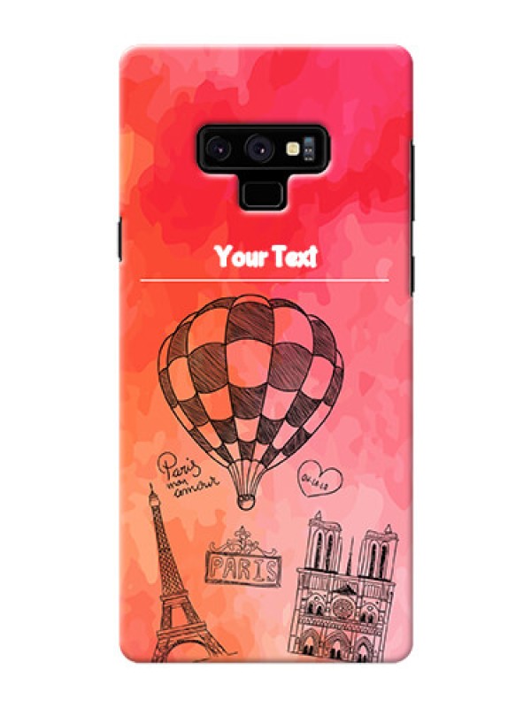 Custom Samsung Galaxy Note 9 Personalized Mobile Covers: Paris Theme Design