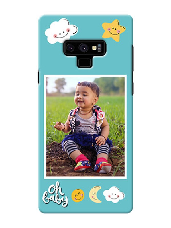 Custom Samsung Galaxy Note 9 Personalised Phone Cases: Smiley Kids Stars Design