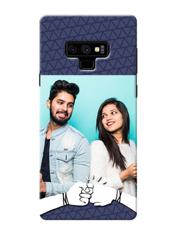 Custom Samsung Galaxy Note 9 Mobile Covers Online with Best Friends Design  